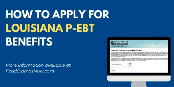 Apply for Louisiana P-EBT Benefits