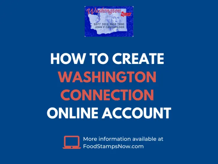 How to Create Washington Connection Account
