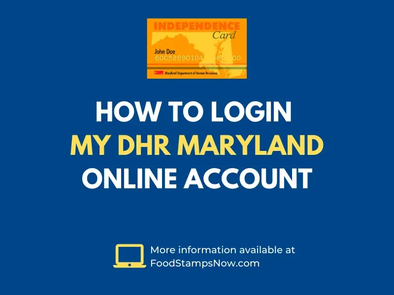 How to login MyDHR Maryland Online Account