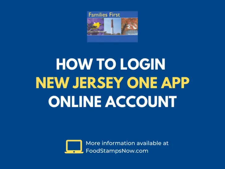 NJ One App Login Help