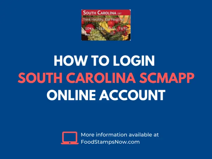 South Carolina SCMAPP Login Help