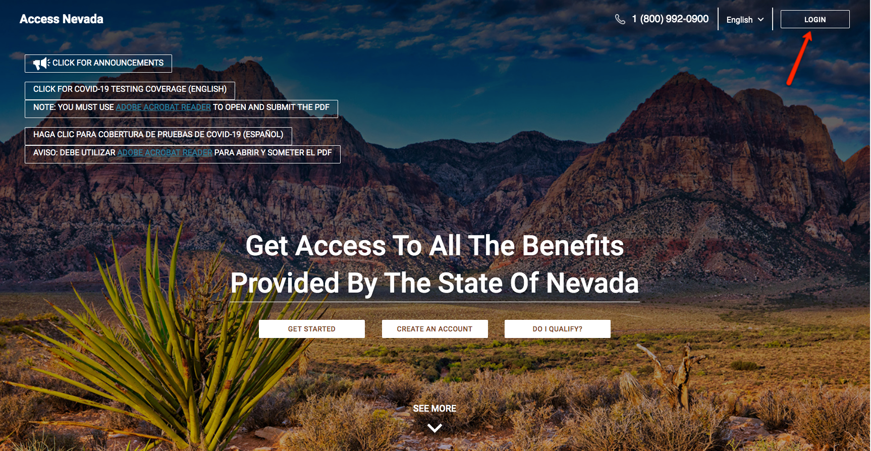 "Access Nevada Login Instructions"