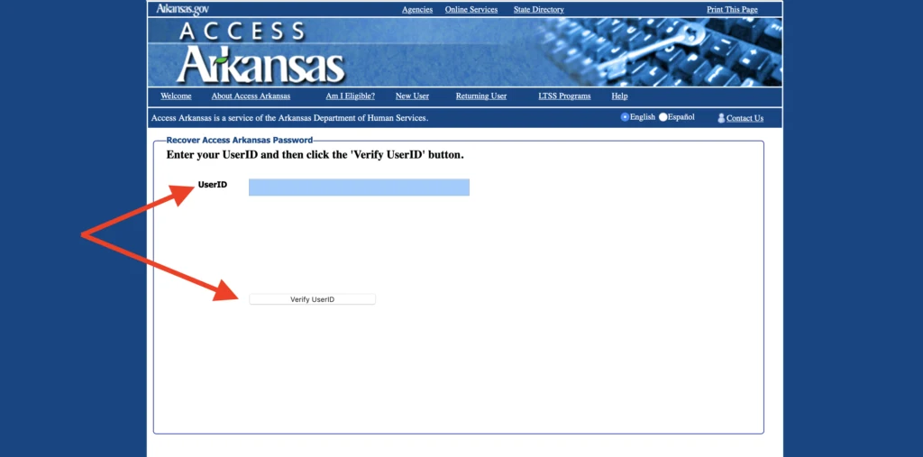 Forgot Access Arkansas Password