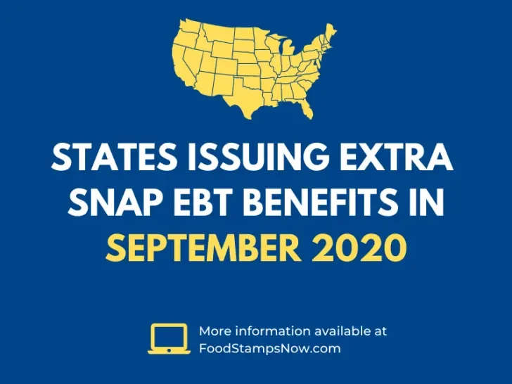 Extra SNAP EBT Benefits in September 2020