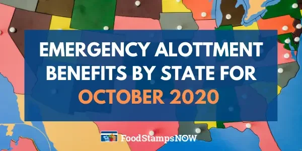 Emergency Allotment by State - October 2020