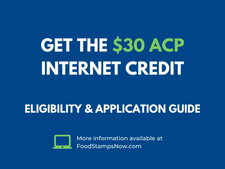 Get $30 ACP Internet Credit (Eligibility and Application)