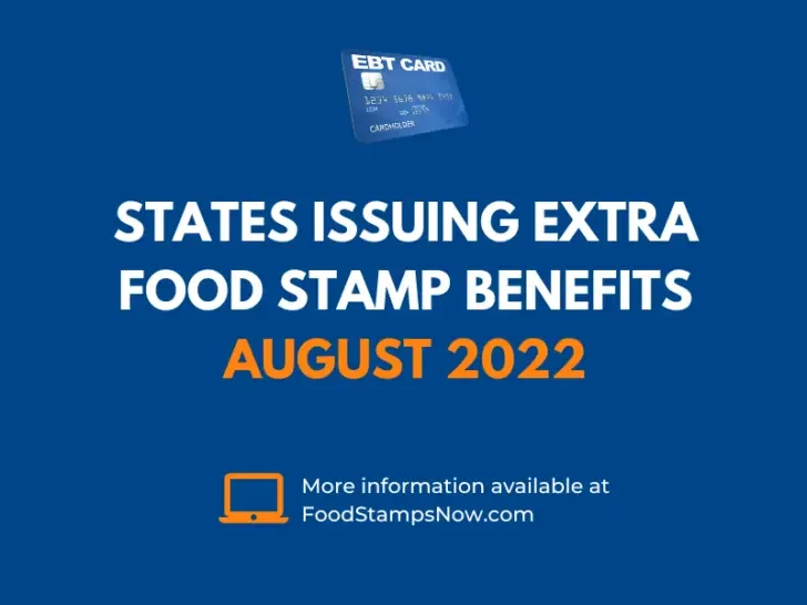 Extra SNAP Food Stamps for August 2022