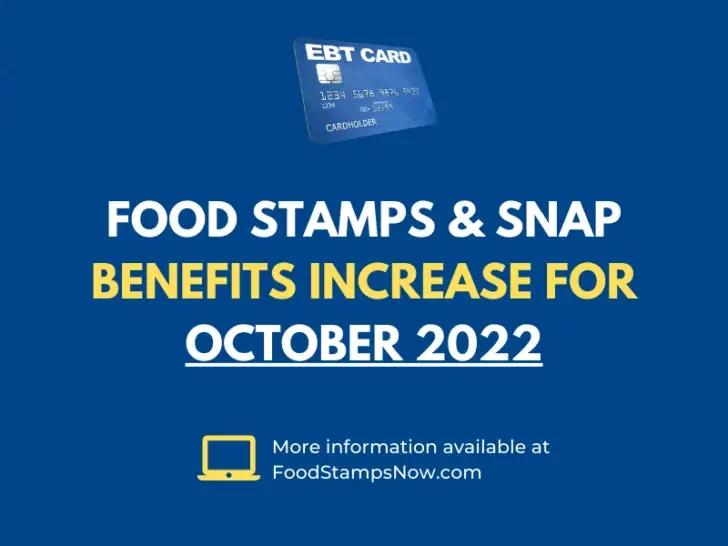Food Stamps & SNAP Benefits Increase for October 2022