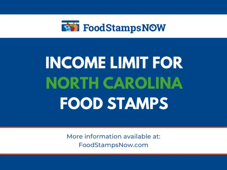 Income Limit for North Carolina food stamps