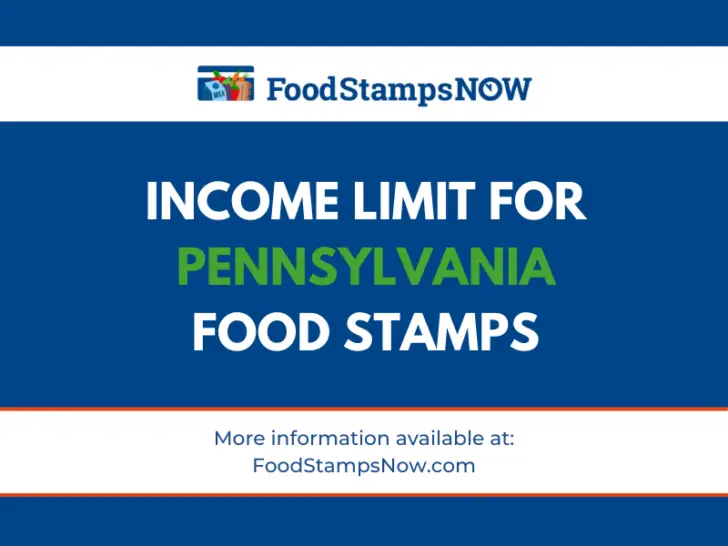 2023 Income Limit for Pennsylvania Food Stamps