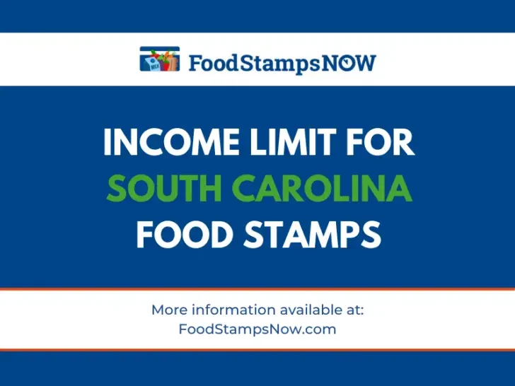 Income Limit for South Carolina Food Stamps