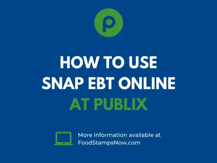 How to Use SNAP EBT Online at Publix
