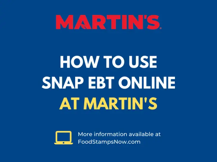 How to use Food Stamps online at Martin's