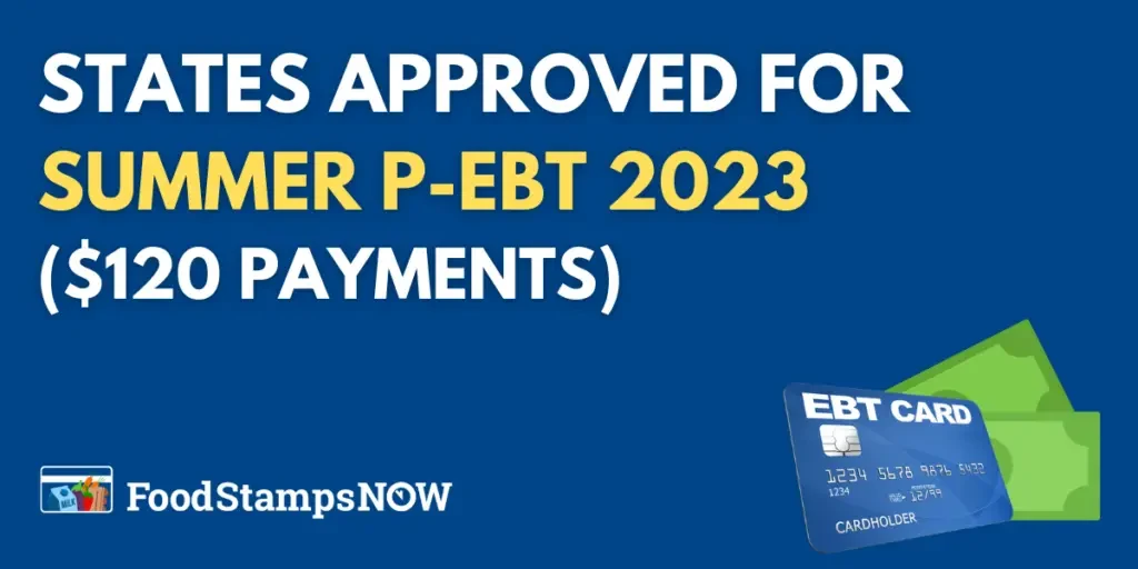 States Approved for Summer P-EBT 2023 ($120 Payments)