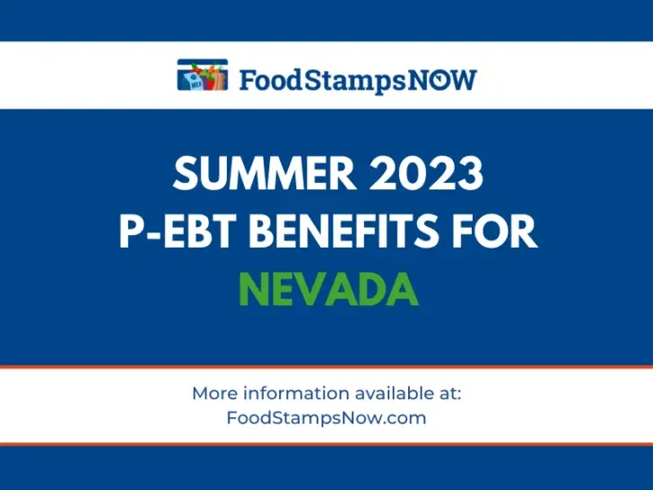 2023 Summer P-EBT Benefits for Nevada