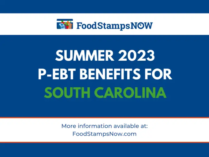 Summer 2023 P-EBT for South Carolina