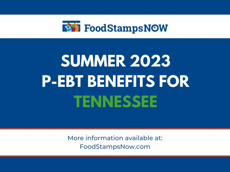 Summer 2023 PEBT for Tennessee Food Stamps Now