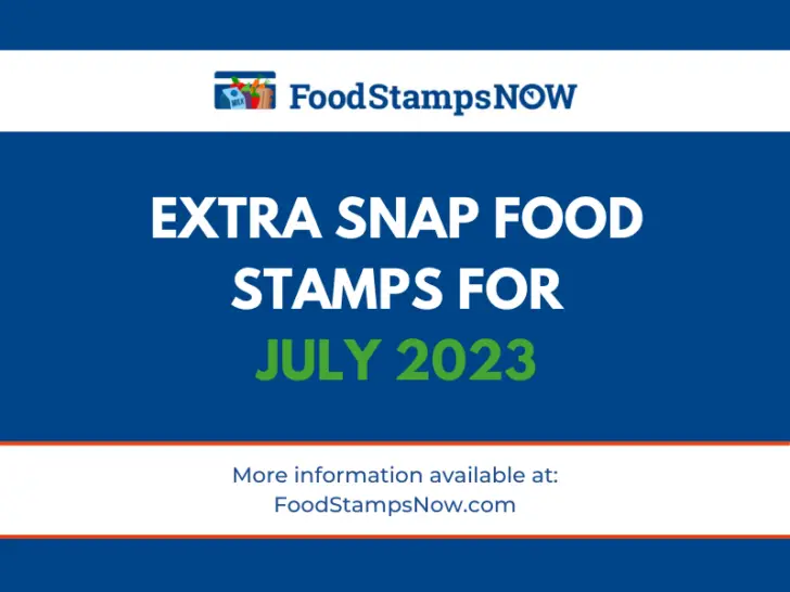 Extra SNAP Food Stamps for July 2023