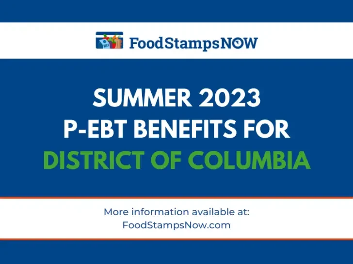 Summer 2023 P-EBT for District of Columbia