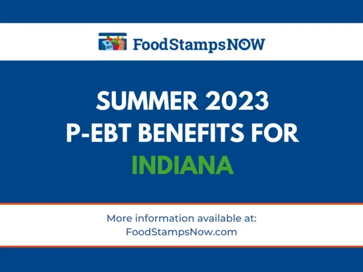 Summer 2023 P-EBT for Indiana
