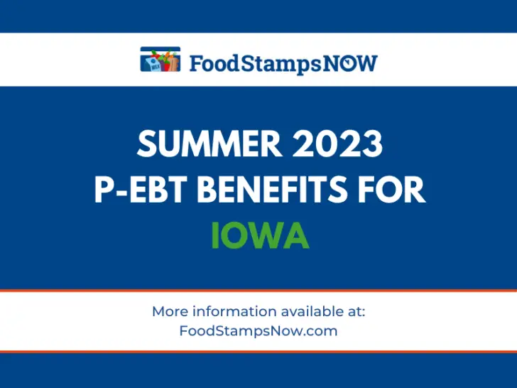 Summer 2023 P-EBT for Iowa