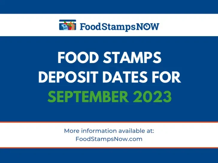 Food Stamps Deposit Dates for September 2023