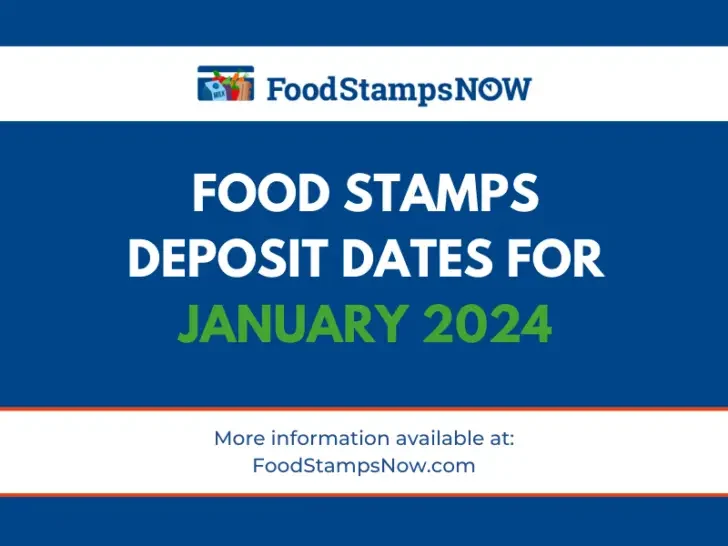 Food Stamps Schedule for January 2024